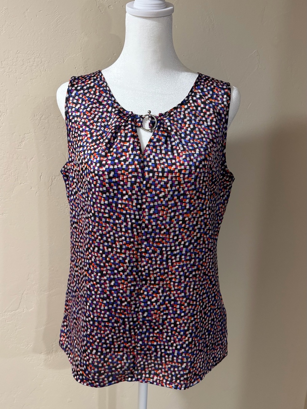 The Limited Geometric Print O-Ring Keyhole Tank Top – Size Small (NWOT)